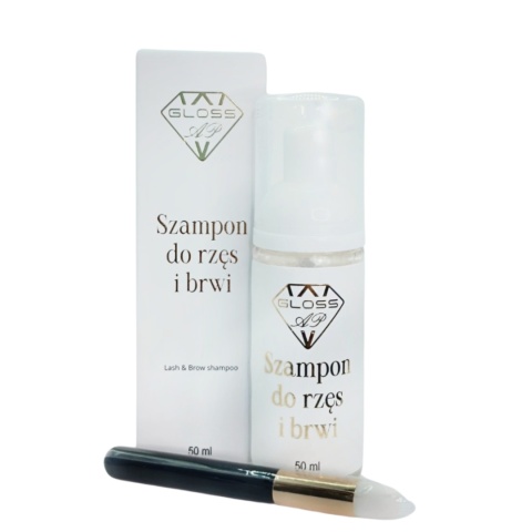 Szampon do rzęs i brwi 50 ml + pędzel