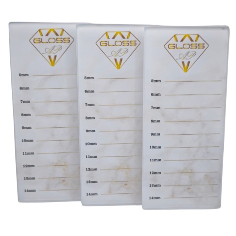 Szklany Lash Holder GLOSS – Profesjonalna podstawka do rzęs